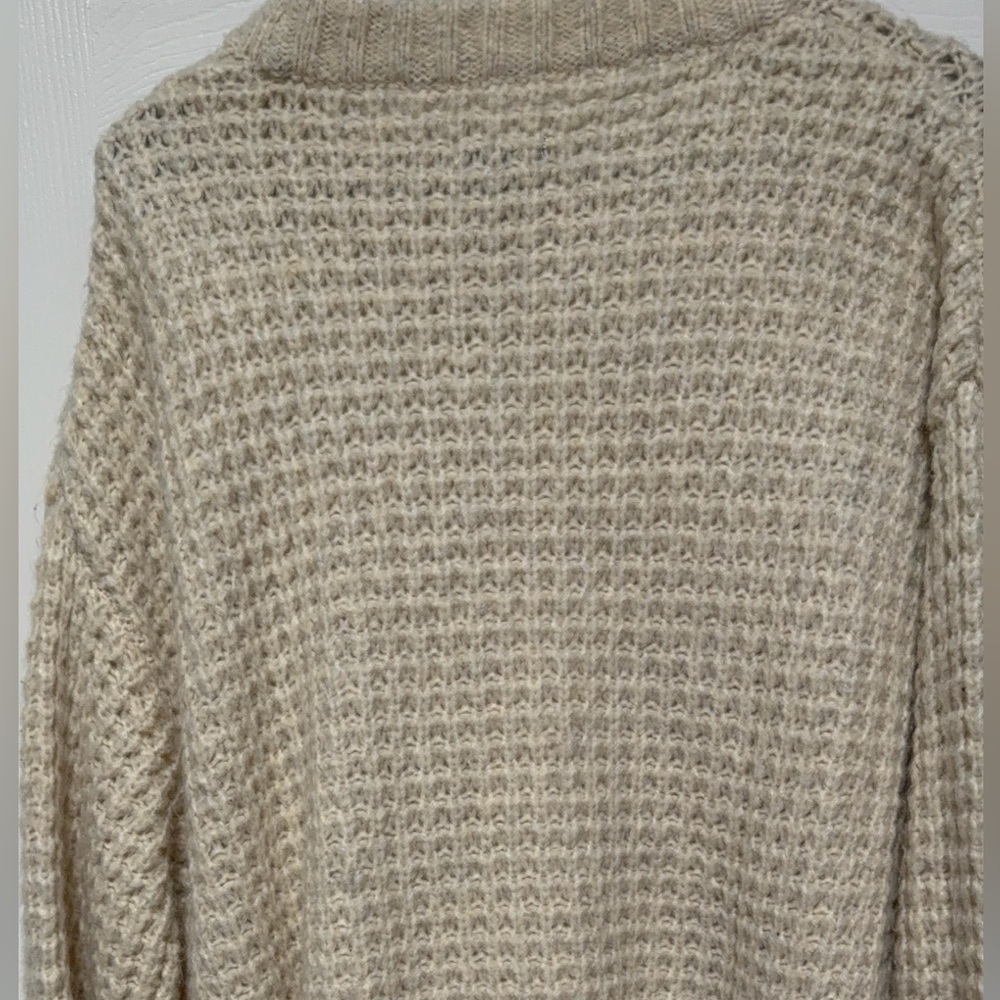 Wild Fable Cream Waffle Knit Sweater